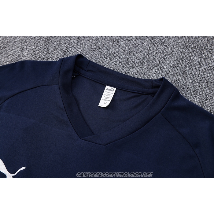 Chandal del Olympique Marsella 22-23 Manga Corta Azul